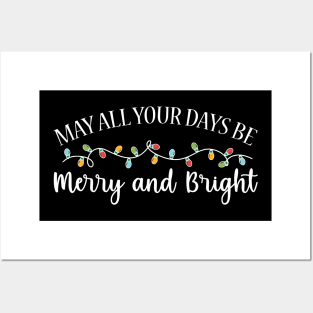 Merry Bright Christmas Posters and Art